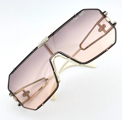 vintage CAZAL 904 col 302 black gold plated sunglasses shield 80s W.Germany 903 - Bild 1 von 4