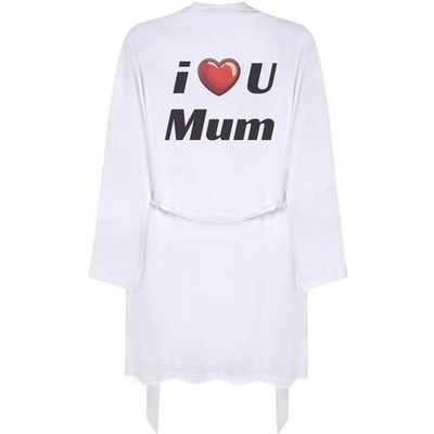 Small 'I Love You Mum' Adult Dressing Robe / Gown (RO00109283)