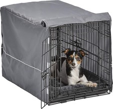 Double Door Dog Crate Kit Includes Bed Crate Cover for Medium Dog Breeds Indoor