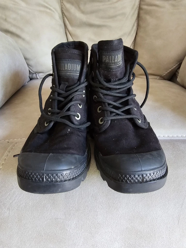 Palladium Black High-Top Boots Size M 6.5 W 7.5 - 8 - Image 3 of 4