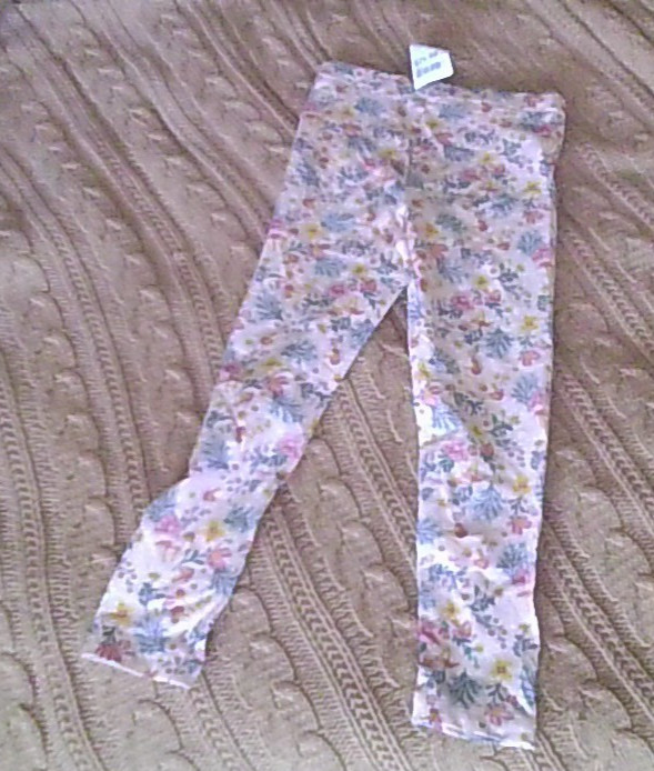 FUN NEW Haute Hippie MUSHROOM PEACH FLORAL PANTS Girl S 5/6 PIXIE Boho Style WOW