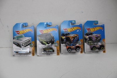 Hot Wheels Surf's Up Lot of 4 NOS Bronco Kool Kombi Chevy Pickup