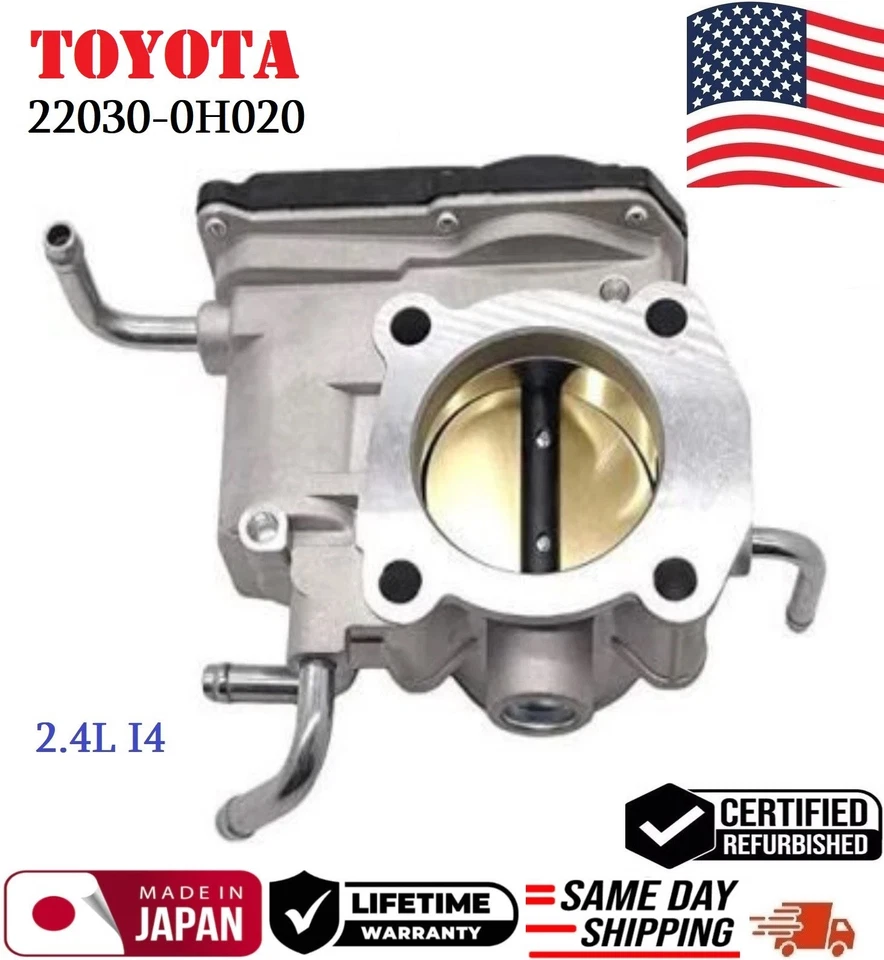 ✅ Cuerpo de acelerador GENUINO para 03-07 Toyota Camry Solara RAV4 2,4 L I4 #22030-0H020 Foto 3 de 4