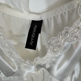 Women Large Set Ambrielle Sheer See Through Sexy Lingerie W/ Short Kimono Robe**