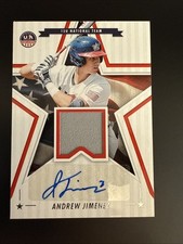 2025 Panini Stars & Stripes USA National Team GAME Jersey AUTO ANDREW JIMENEZ SP