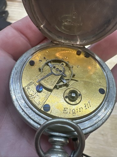 Antique 1889 Elgin Watches Silveroid Model 1 - Picture 9 of 10