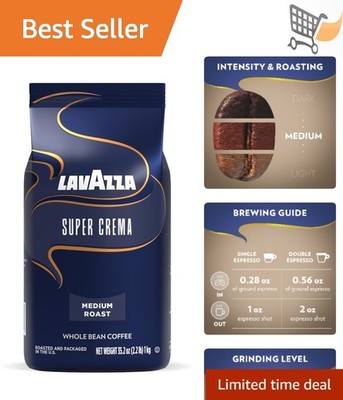 Coffee Beans Whole Arabica Robusta 2.2 lb Medium Roast Espresso Blend