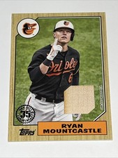 2022 Topps Series 1 1987 Topps Baseball Relics Ryan Mountcastle #87R-RM