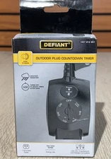 Outdoor Outlet Plug-In Dusk to Dawn Timer - Defiant - 15A / 125v