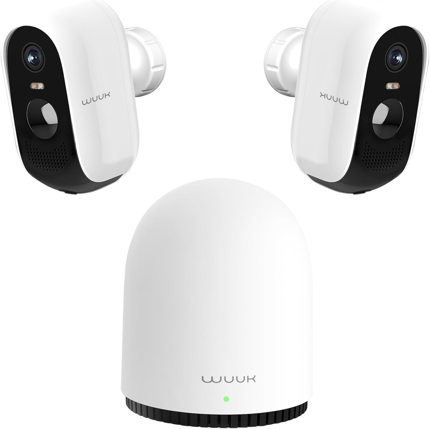 WUUK Indoor Outdoor Security Camera Wireless 2K, Homebase+ 2