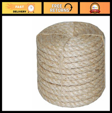 1/4" x 1500' Twisted Sisal Rope - Durable Natural Fiber for Crafts, Gardening,