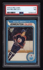 1979 OPC #18 WAYNE GRETZKY ROOKIE CARD PSA 7 NEAR MINT. rookie card picture