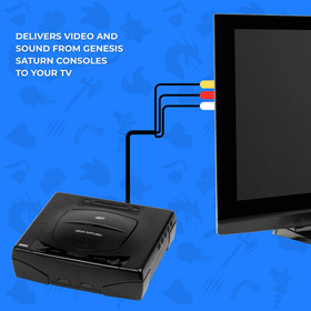 Sega Saturn Gold Plated AV Cable Audio Video Cord TV Connector