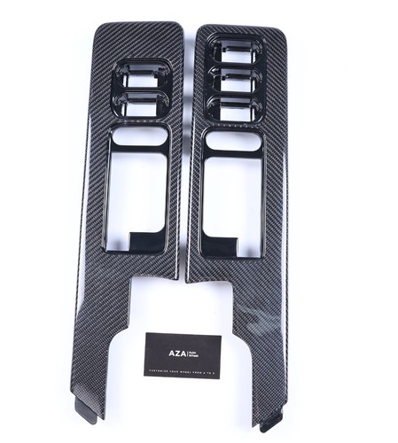 88-94 OBS Chevy Gmc  POWER Door Window Switches  Trim  Bezels CARBON FIBER C/K