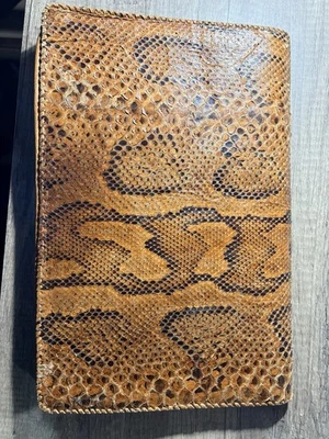 Porte‑documents cuir python véritable / genuine python leather briefcase - Photo 1/3