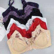 Full Cup Bra Large Bust Lace Ladies Underwired Minimizer Plus Size 36-46/80-105