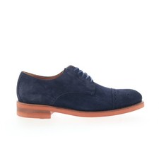 Johnston Murphy Ashford 24-1509 Mens Blue Oxfords Lace Ups Cap Toe Shoes