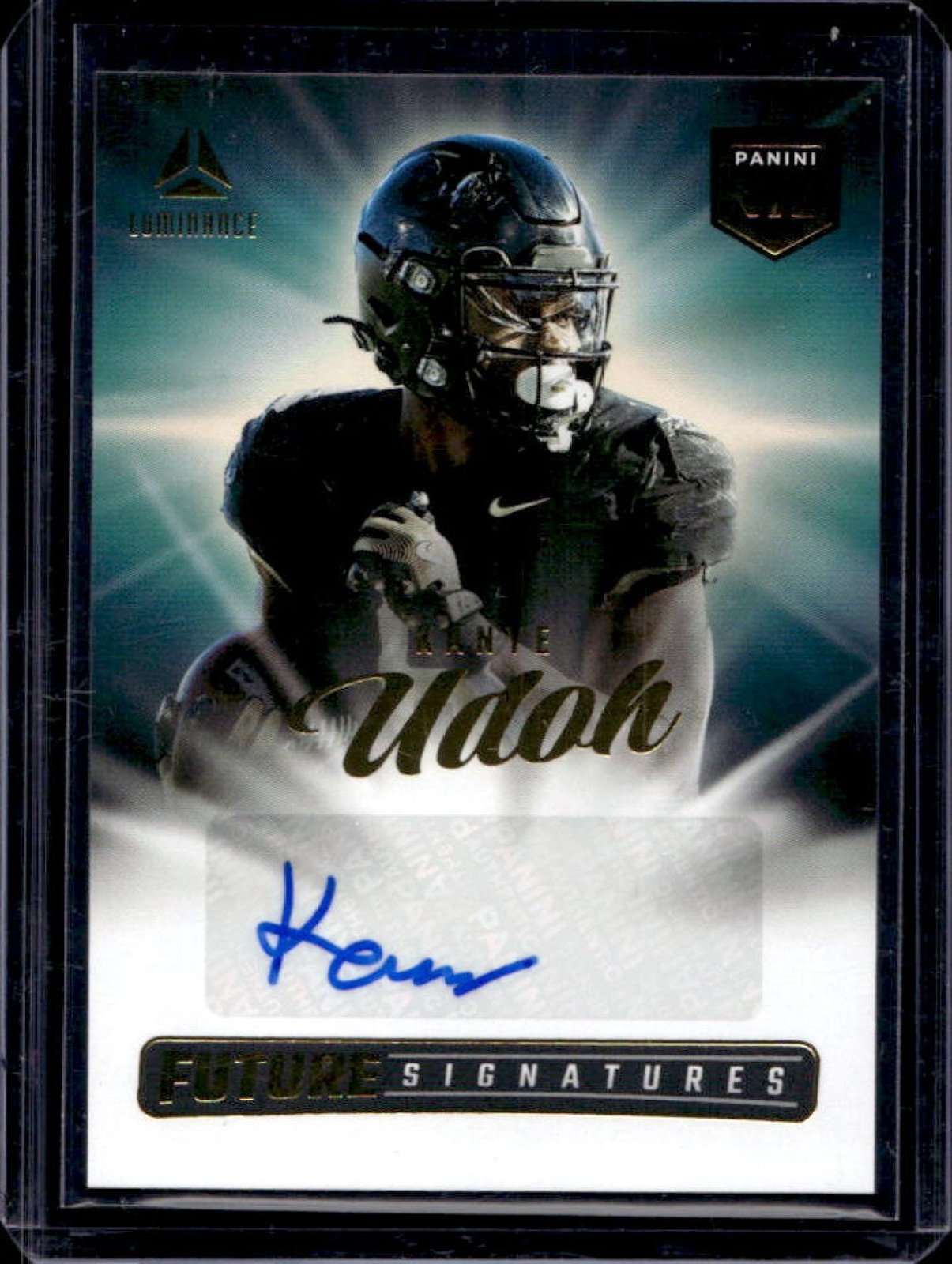 2025 Panini Luminance Kanye Udoh Future Signatures NIL Auto #NIL-KUH