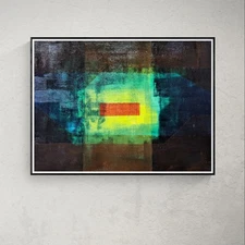 Original Art Abstract Acrylic Painting 9x12 on Art Paper. 'Tear in Spacetime 2'