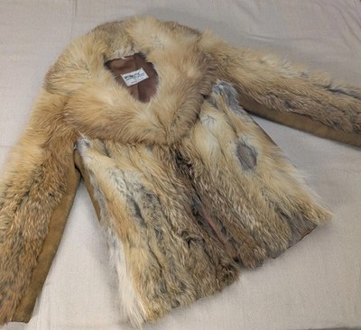 Vintage WERMUTH Sioux Falls Fox And Suede Fur Coat Size M/L *Read* Stunning!