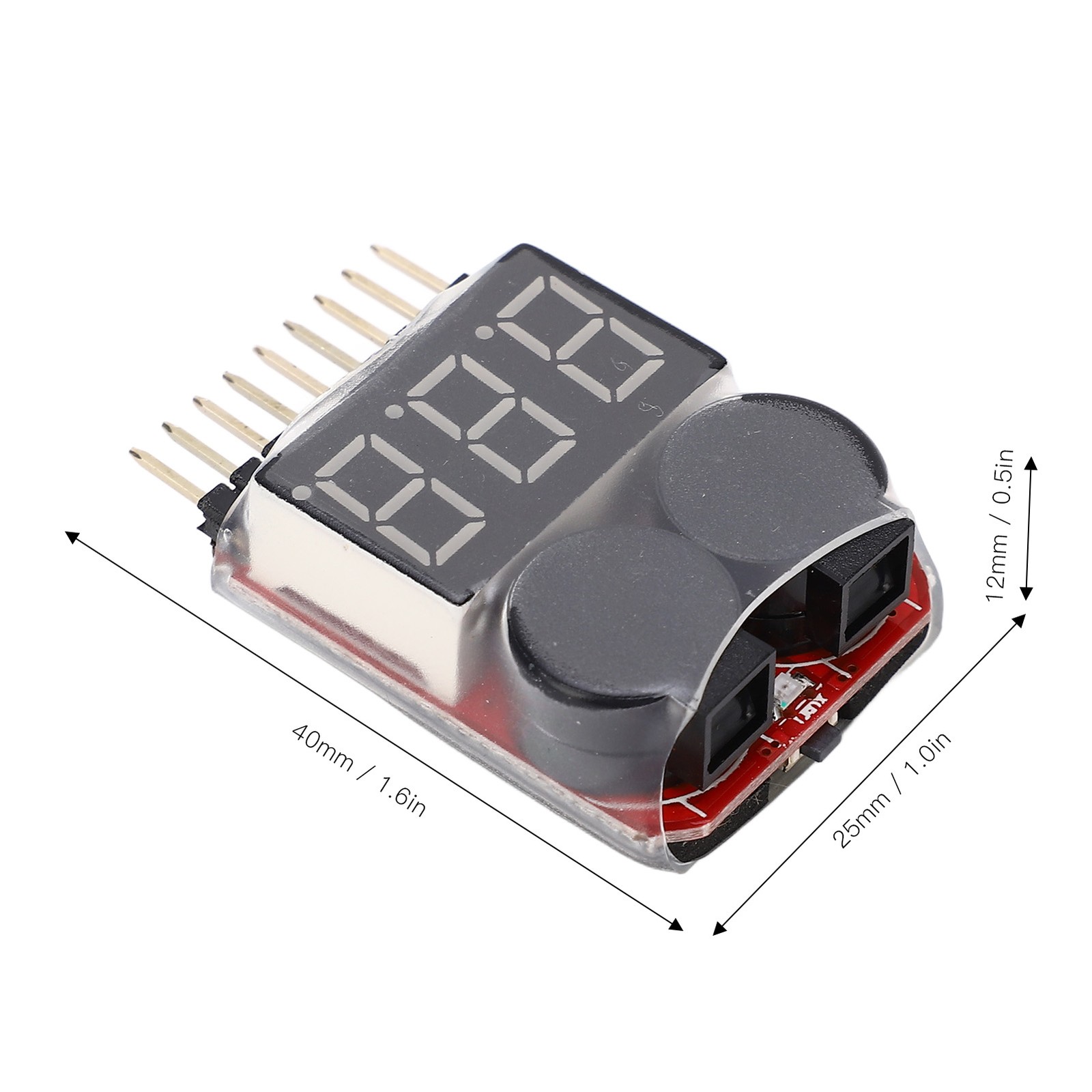 RC Battery Low Voltage Buzzer Alarm Lipo Battery Voltage Tester Monitor BJ