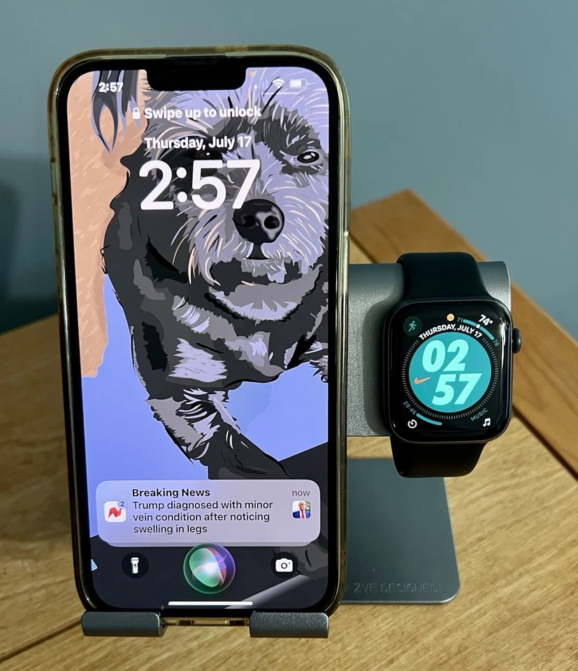 Apple iWatch/Phone ZVE Universal 2 in 1 Aluminium Desktop Charging Stand. - Image 3 of 4