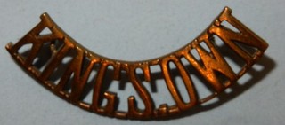 WW1 KINGS OWN ROYAL REGIMENT LANCASTER MILITARY SHOULDER TITLE BADGE WORLD WAR I
