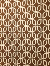 Geometric Squares Indoor/Outdoor Drapery Upholstery Fabric - 4.5 yd Remnant