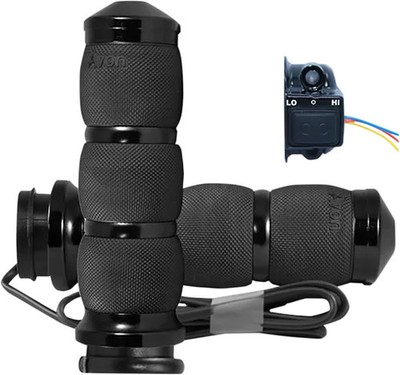 Avon Heated Grips Air Cushion TBW Blk for Road Glide Ultra 14-20
