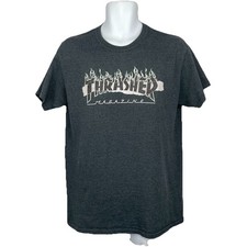 RARE Thrasher Magazine T-Shirt/ Men s M Gray Cotton Blend SKATE
