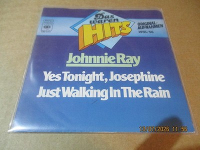 (111)  7'' Single - Vinyl - Johnnie Ray   Yes Tonight, Josephine / Just Walking I