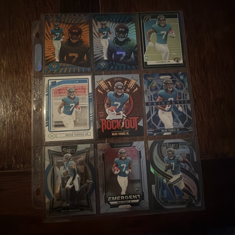 brian thomas jr 24 Card Rookie Lot