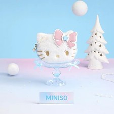 MINISO Sanrio HelloKitty Cute Cartoon Plush Mini Wallet Pendant
