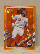 2021 Topps Chrome Sapphire Edition Orange 04/25 Dwight Smith Jr #582 REDS