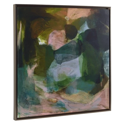 Uttermost 32361 Forever Ever 38" x 38" Framed Abstract Drawing - Green - Picture 3 of 5