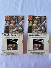 Vintage Lot Of 2 Boxes Of 1980 KINDERGARD Child Cabinet Latches. Movie Prop