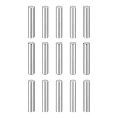15pcs Dowel Pins M6(6mm) x 30mm Stainless Steel Shelf Support Peg Pin Rod