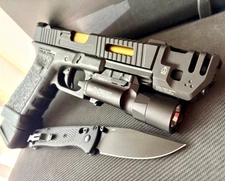 Glock 17 Gen 3 Slide w/ Threadless Compensator Complete G17 Upper + FREE KNIFE