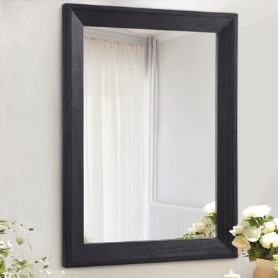 Wall Mirror Black Rectangle Mirrors for Wall with Wood Framed Decorative for ...
