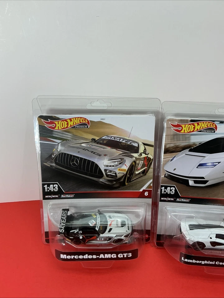 Hot Wheels Premium масштаб 1:43 Mercedes-AMG GT3, Lamborghini Countach лот из 2 - Изображение 2 из 4