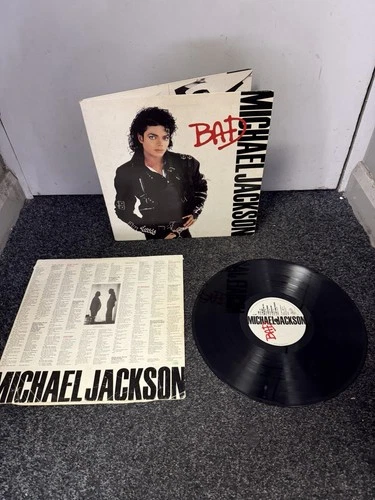 VINTAGE 1987 80s EPIC MICHAEL JACKSON BAD 12" GATEFOLD LP ALBUM VINYL RECORD UK
