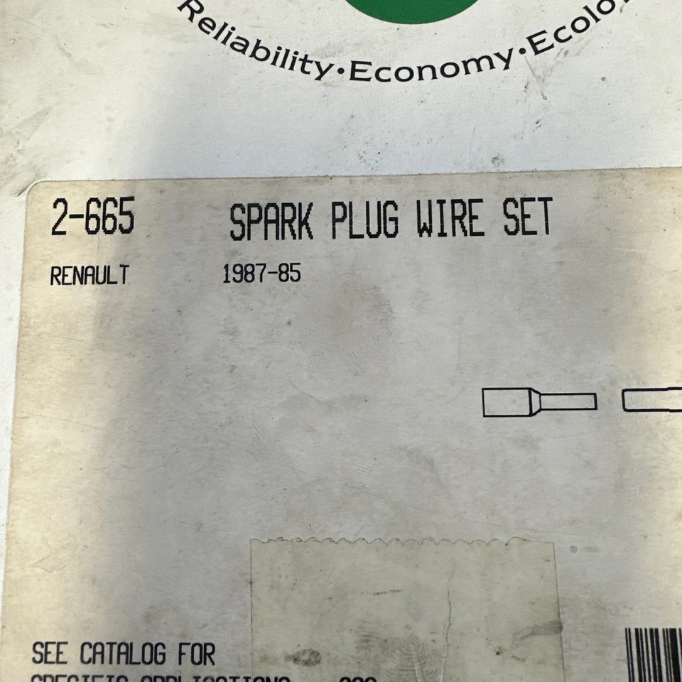 Filko Spark Plug 线套装 2-665,适用于 4 气缸 AMC 雷诺 1985 - 1987,全新无标签 — 第 4/4 张图片