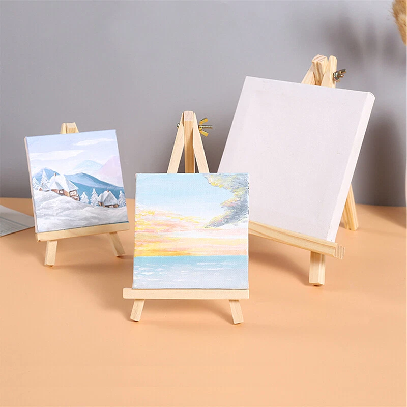40x Cavalletto Da Pittore, Set Espositore Portafoto, Decorazione Casa Matrimonio Eventi Hxb 15 5x8 Cm Marrone 85662901
