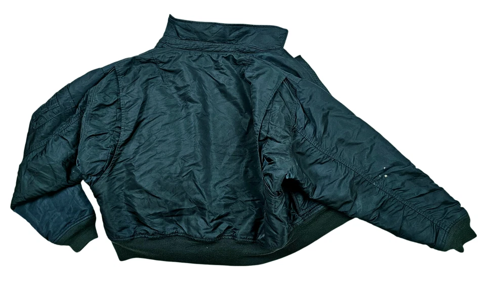 HOT Men's SCHOTT FLYER'S CWU-R BOMBER MILITARY FLIGHT 4P zip LINED TEAL Jacket L - Image 4 of 4