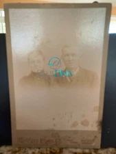 Identified CDV Bellevue, Michigan - Mr & Mrs Thomas Johnston Ypsilanti - 1890s