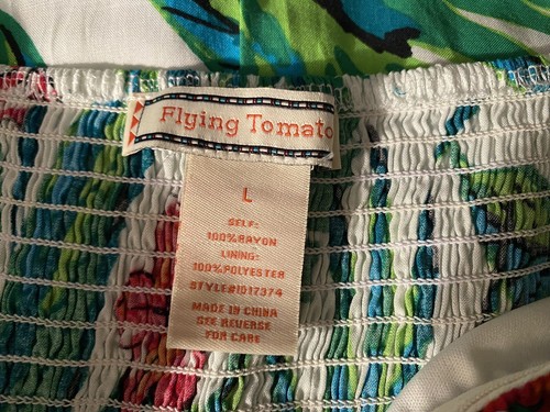 Women’s Flying Tomato Size Large Tropical Paradise Floral Bohemian Blissful - Picture 12 of 12