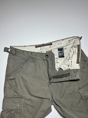 H&M Khaki Utility Military Cargo Pants Size 29 | eBay