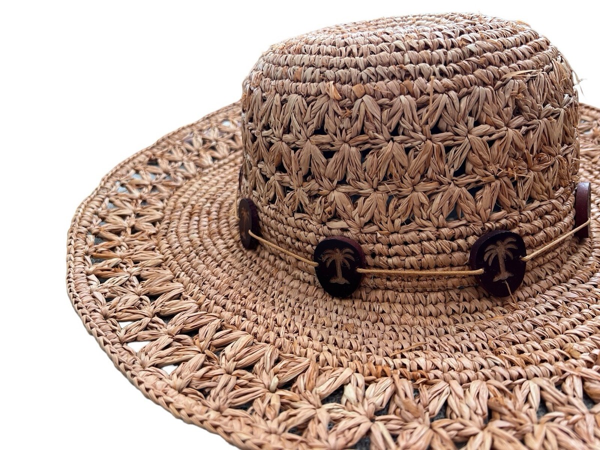 Women's Scala Crochet Straw Raffia 4