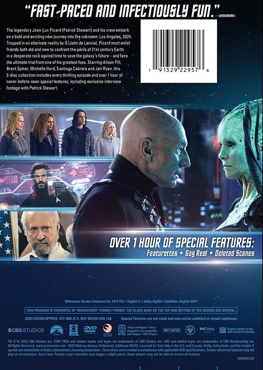 中古品☆STAR TREK PICARD シーズン1&2 DVD-BOX 中古品☆STAR TREK PICARD シーズン1&2 DVD-BOX Star Trek