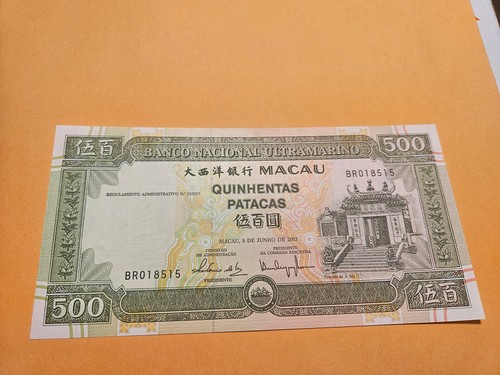 macau banknote gem UNC set nice embossings